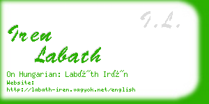 iren labath business card